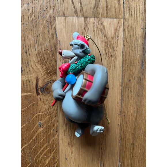 Vintage Groiler Baloo from Walt Disney's The Jungle Book Christmas Ornament Drum - Picture 2 of 5